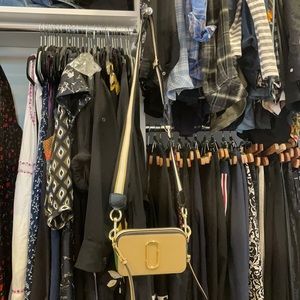 Marc Jacobs Snapshot Bag Cream, Gold, Green base